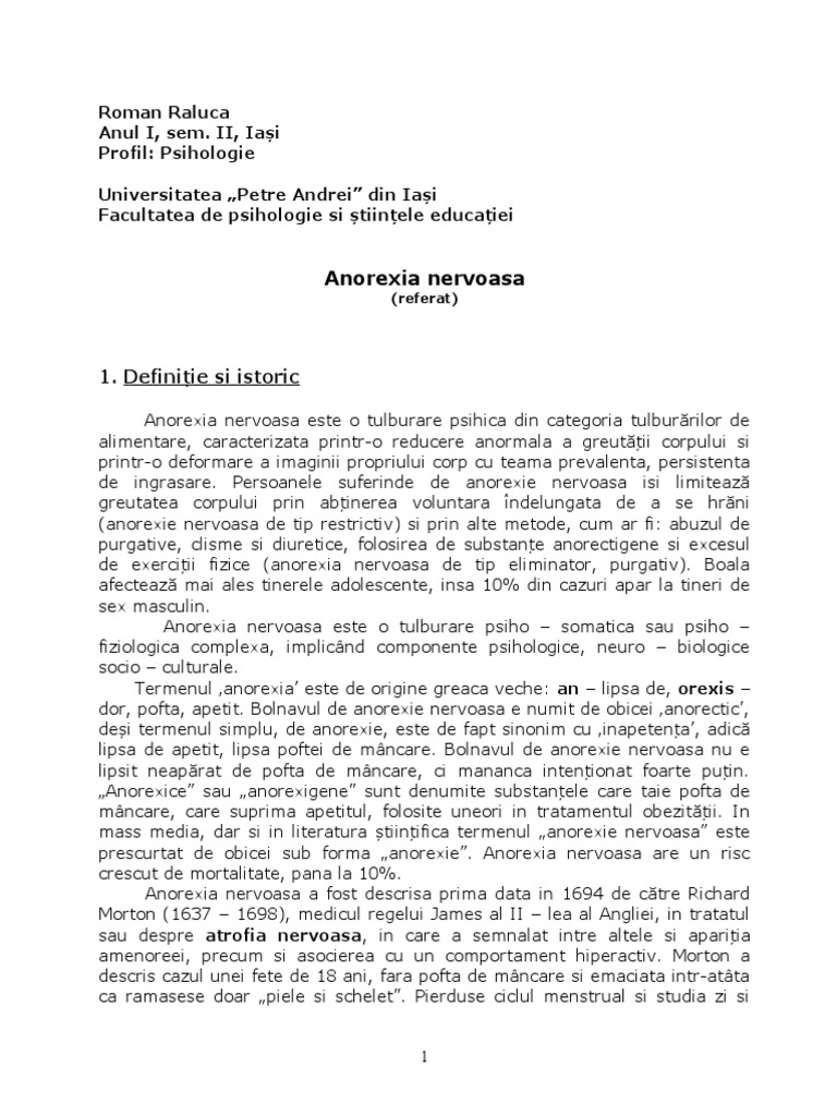 Реферат: Anorexia Essay Research Paper ANOREXIA NERVOSAIntroductionEating Disorders